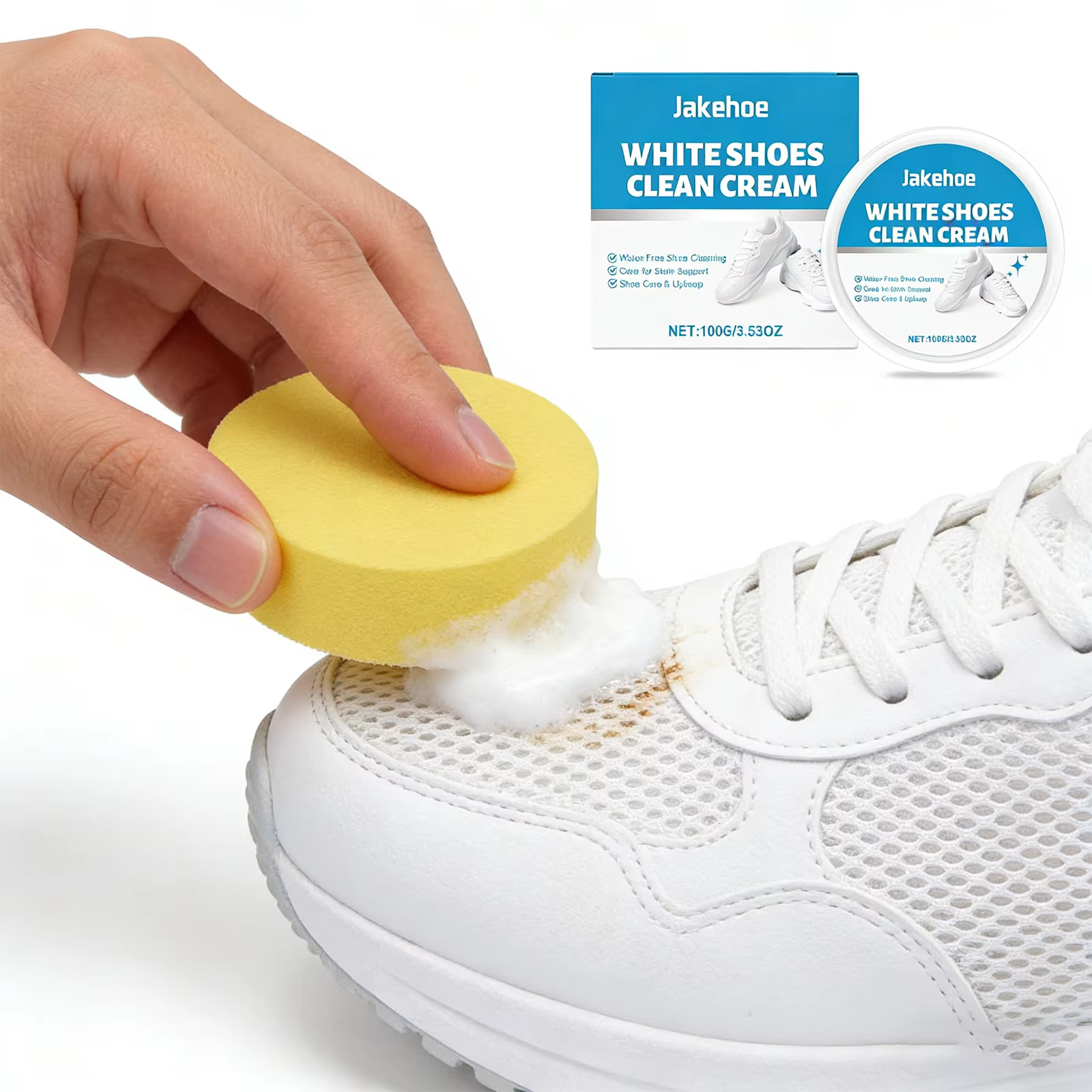 Crème Nettoyante Blanche pour Chaussures