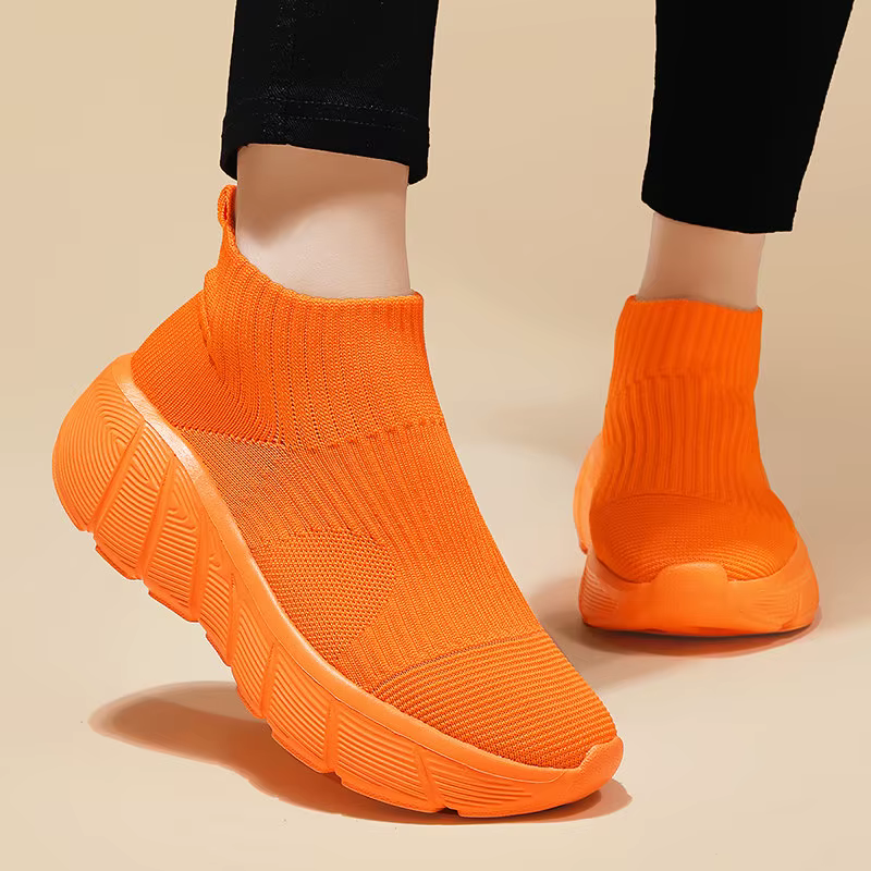 Chaussures de course à plateforme montantes pour hommes et femmes