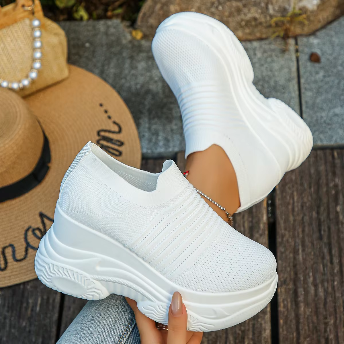 Femmes baskets plate-forme confortable chaussures De créateur décontractées