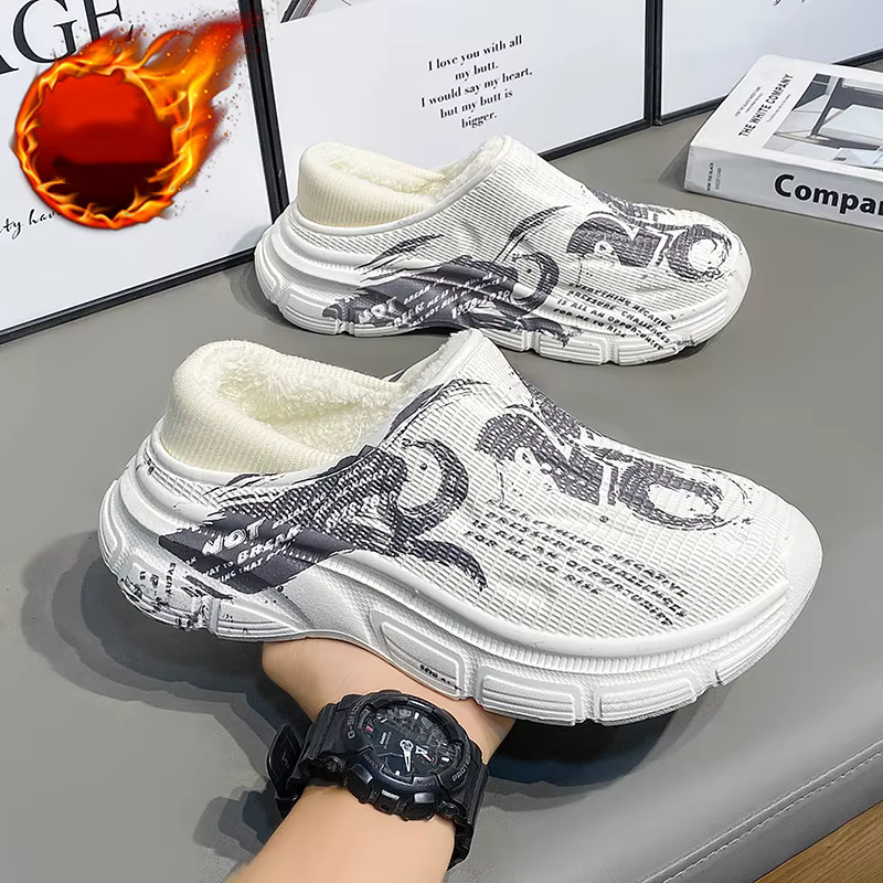 Pantoufles en coton pour hommes
