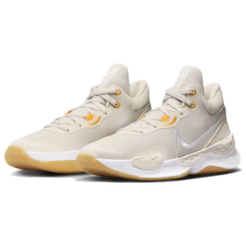 Nike Renew Elevate 3 Chaussures de basket mi-hautes à lacets et bout rond unisexe Beige-DD9304-009
