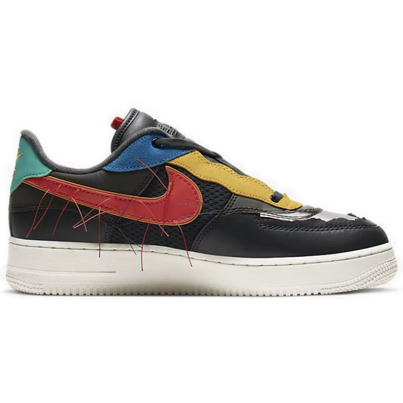 Baskets basses unisexes Nike Air Force 1 Low BHM Black History Month en cuir confortable de qualité supérieure-CT5534-001