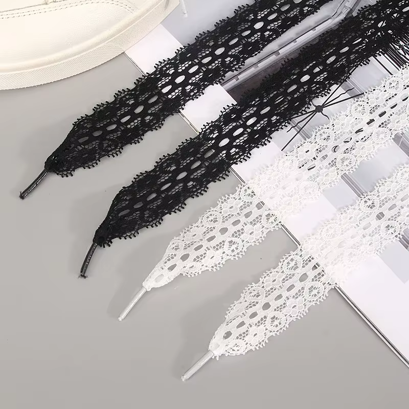 1 paire 100CM/120CM/140CM longueur toile Sneaker extérieur chaussure lacet plat dentelle fantaisie lacets