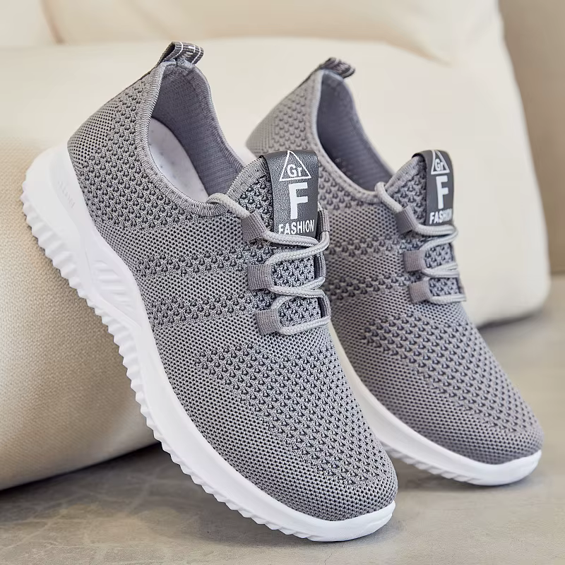 Baskets compensées épaisses pour femmes 2026 - Chaussures décontractées respirantes à coussin d'air pour l'été