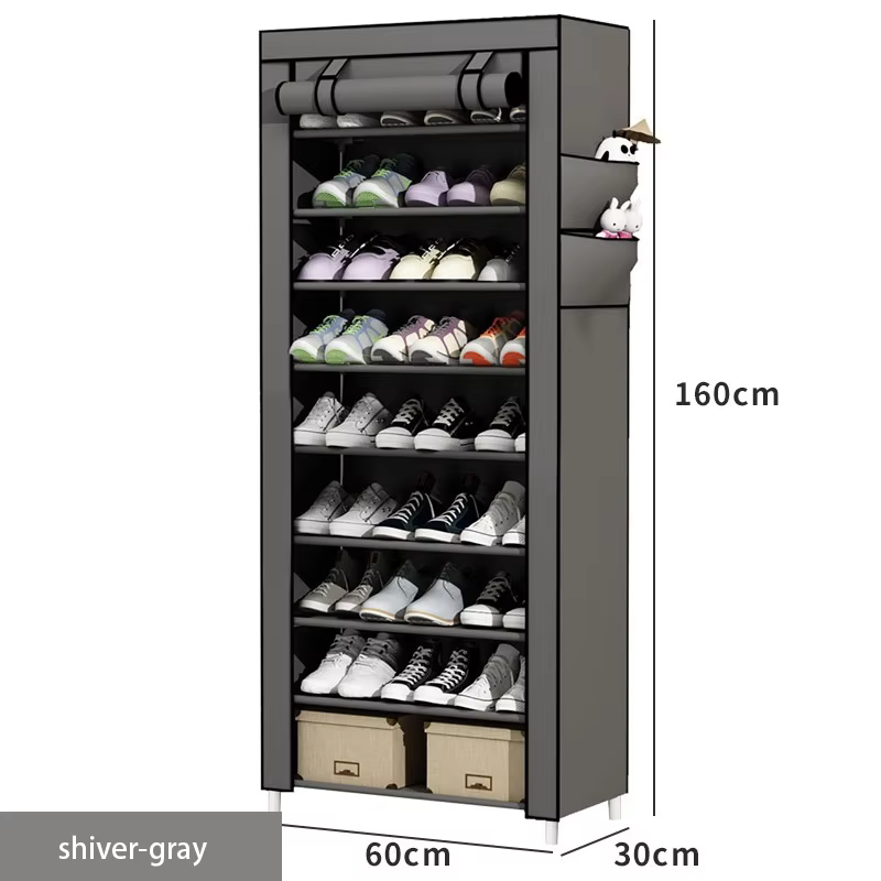Étagère à chaussures simple avec rangement anti-poussière