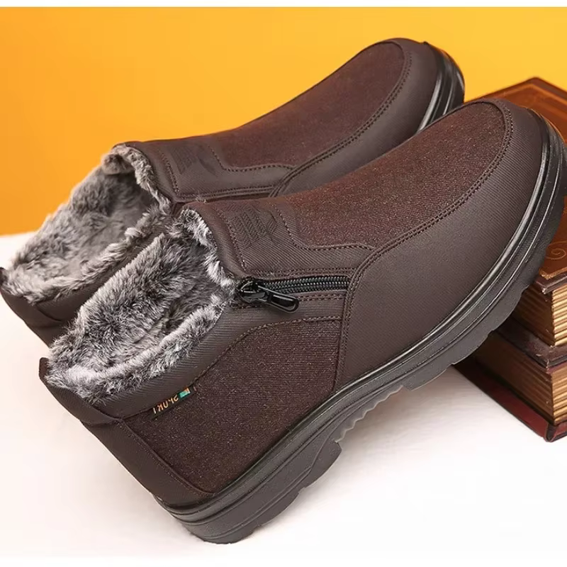 Bottes de neige imperméables coordonnantes pour hommes