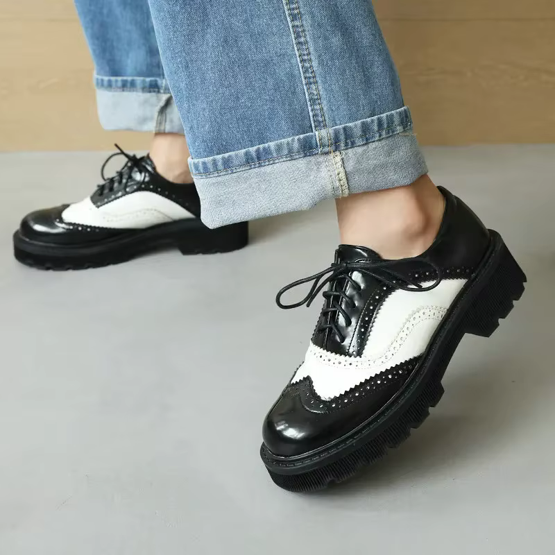 Chaussures plates Vintage rétro pour femmes