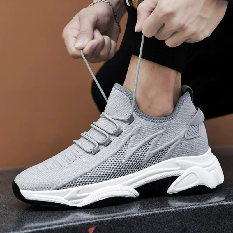 Chaussures pour hommes 10cm hauteur augmenter baskets en plein air