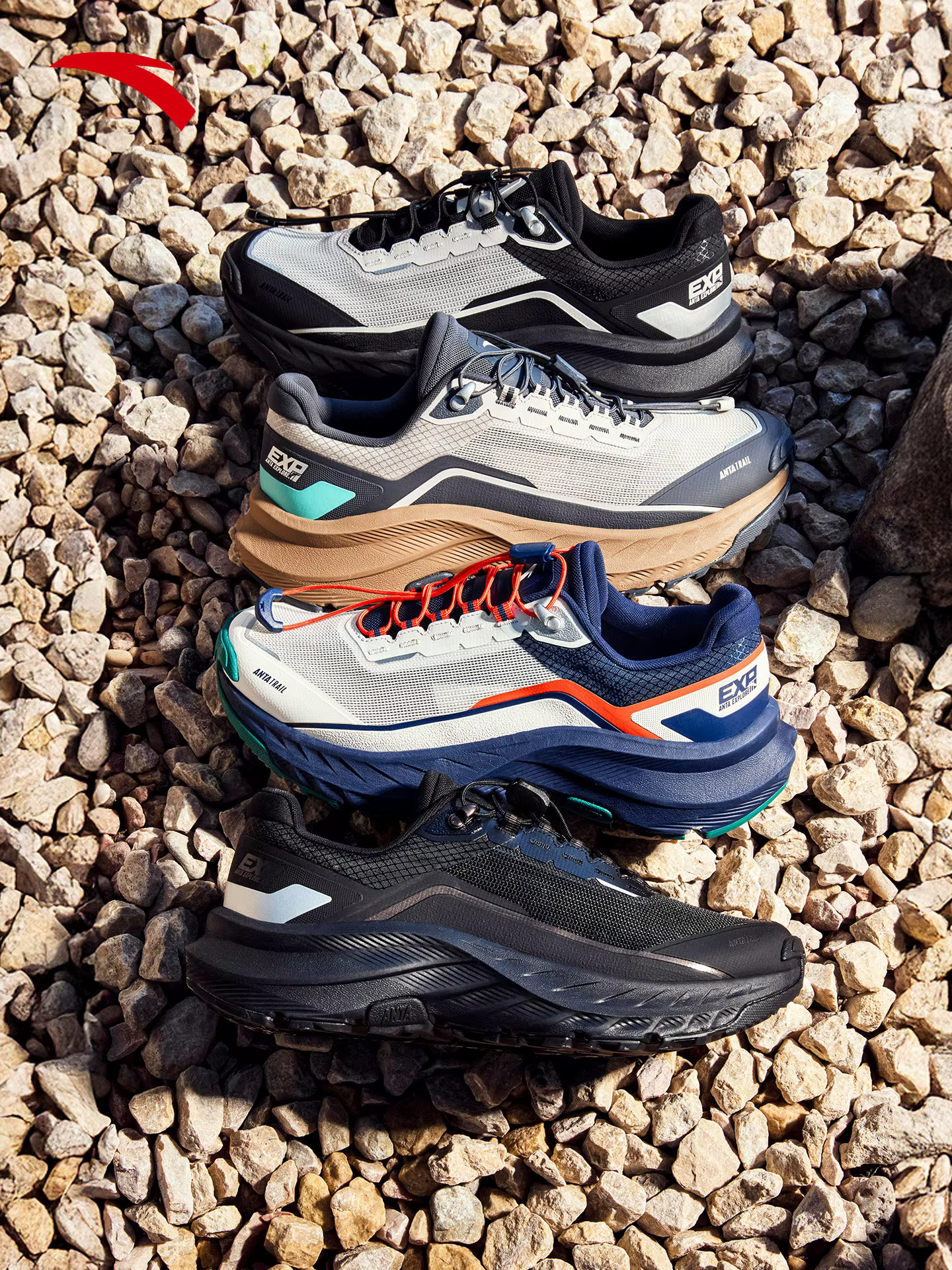 ANTA Chaussures de course tout-terrain pour hommes