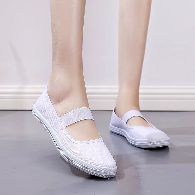 Chaussures pour femmes bas blanc dames