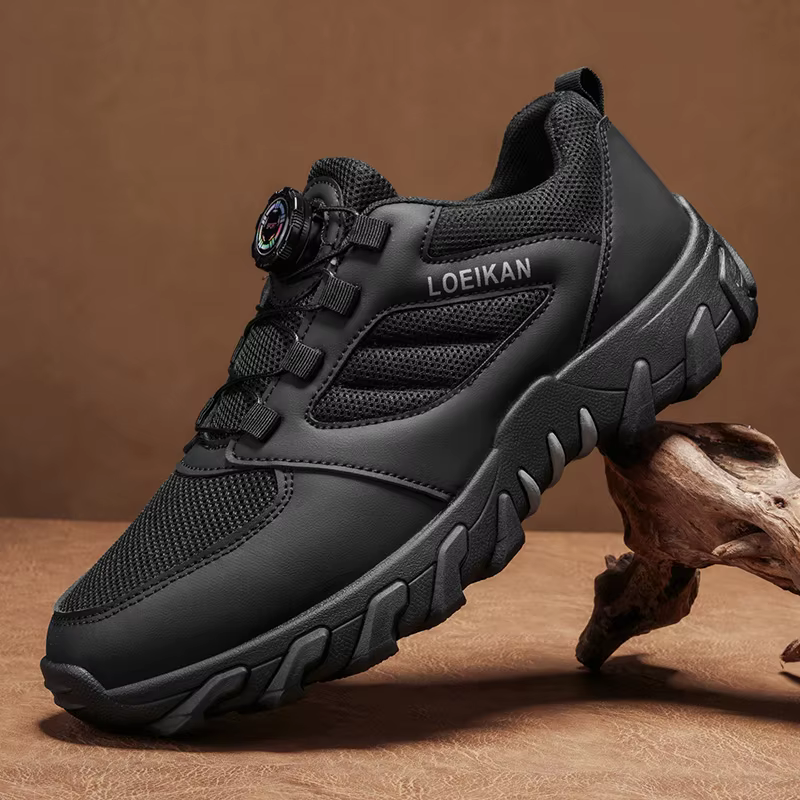 Baskets décontractées à boucle rotative pour hommes - Chaussures de marche respirantes pour l'extérieur LOEIKAN