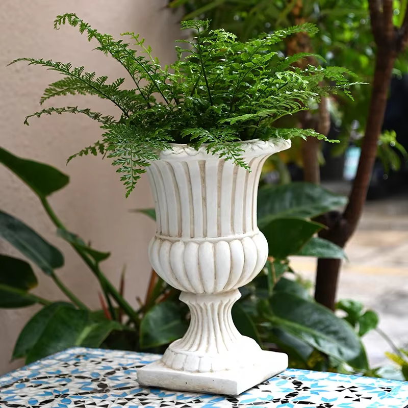 Pot de Fleur de Style Européen Rétro Grand Trophée, user inière de Plantes, Colonne Romaine Autoportante, Pot Succulent, Jardin, délégations, Grand