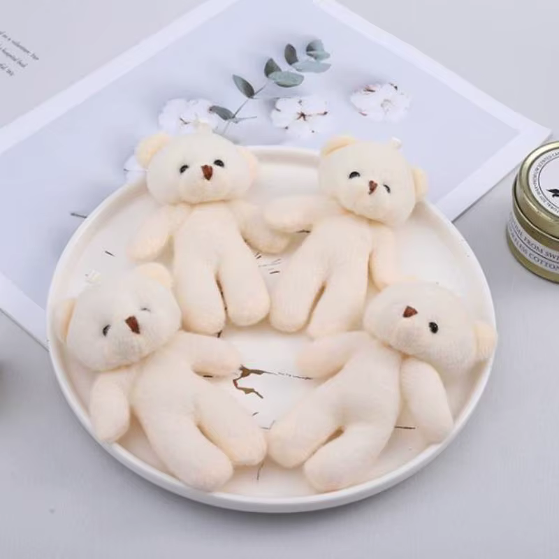 NOUVEAU Lot de 10/12/18/20 Pièces – Accessoires DIY pour Fêtes d'Anniversaire et Mariages – Mini Ours en Peluche Mignons de Dessin Animé – Cadeaux pour Filles – Jouets Poupées