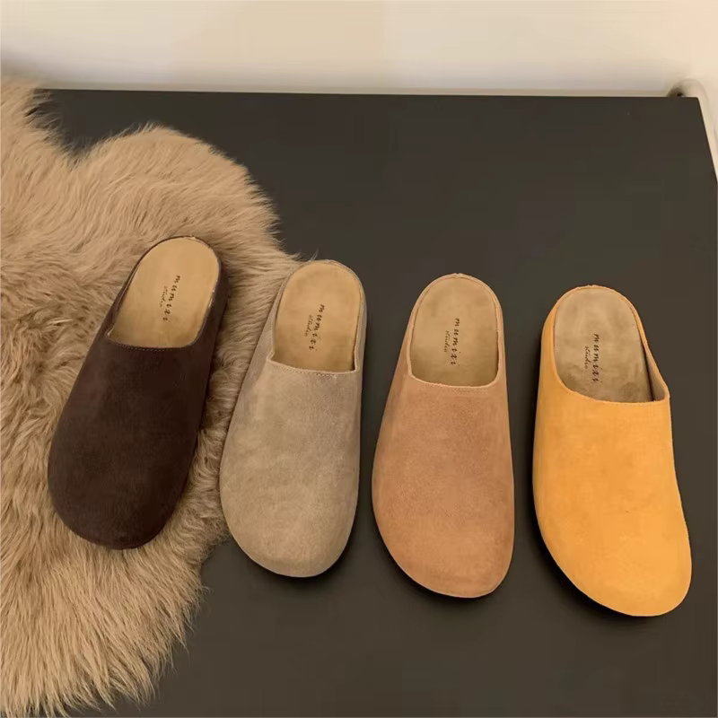 Crestar mode pantoufles plates pour femmes 2025 nouveau extérieur confortable doux plat Mules dame rétro printemps maison diapositives antidérapant chaussure de plage