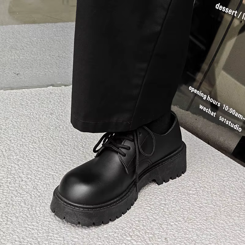 Chaussures en cuir à grosse tête pour hommes