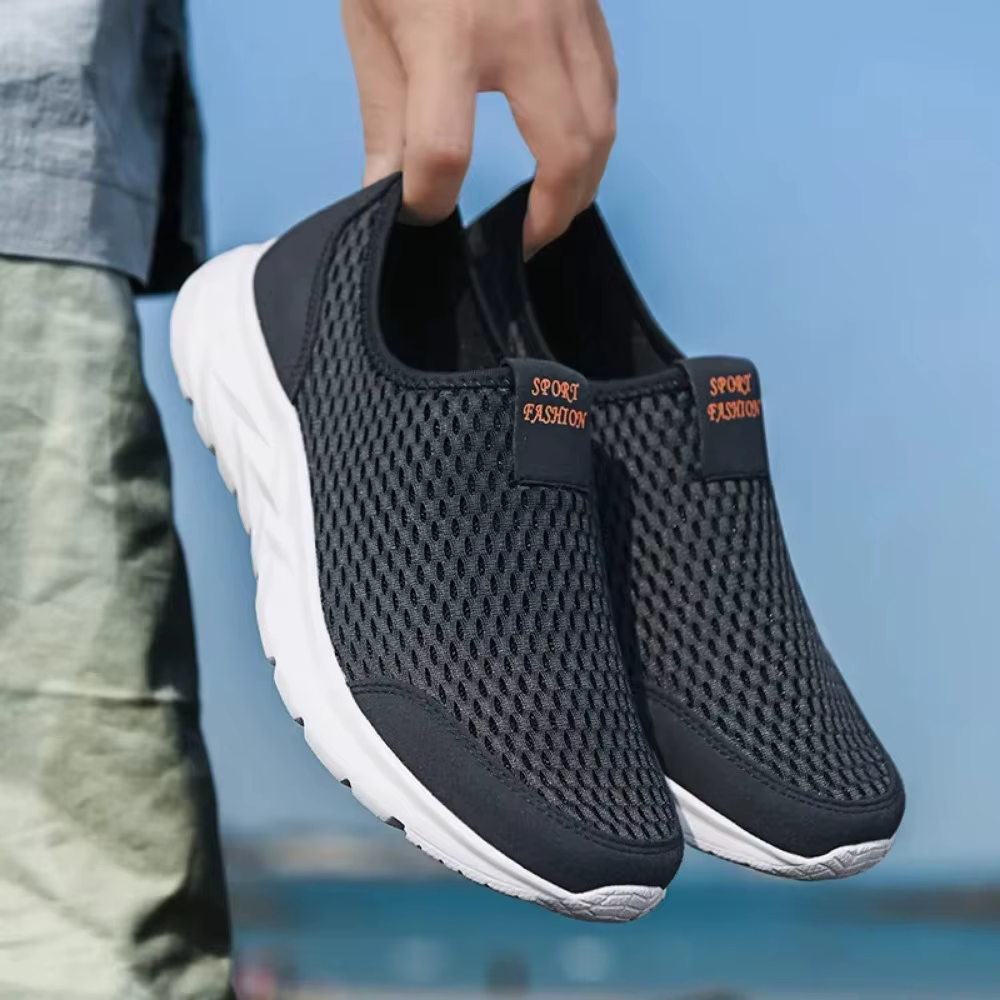 2025 nouvelles chaussures hommes mocassins léger marche respirant été