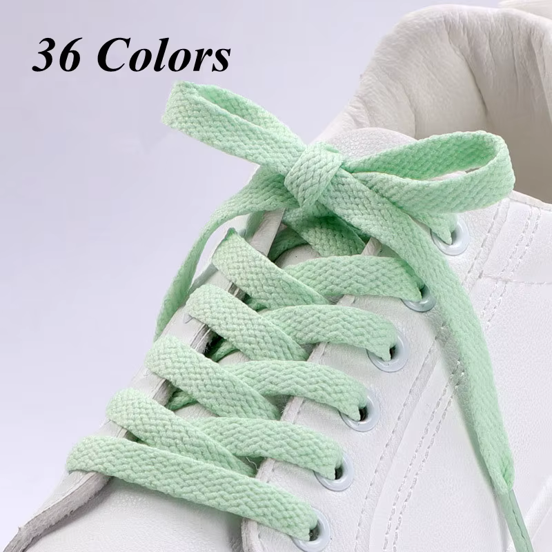 1 paire Classic Basics AF1 lacets plats baskets lacet chaussures en toile
