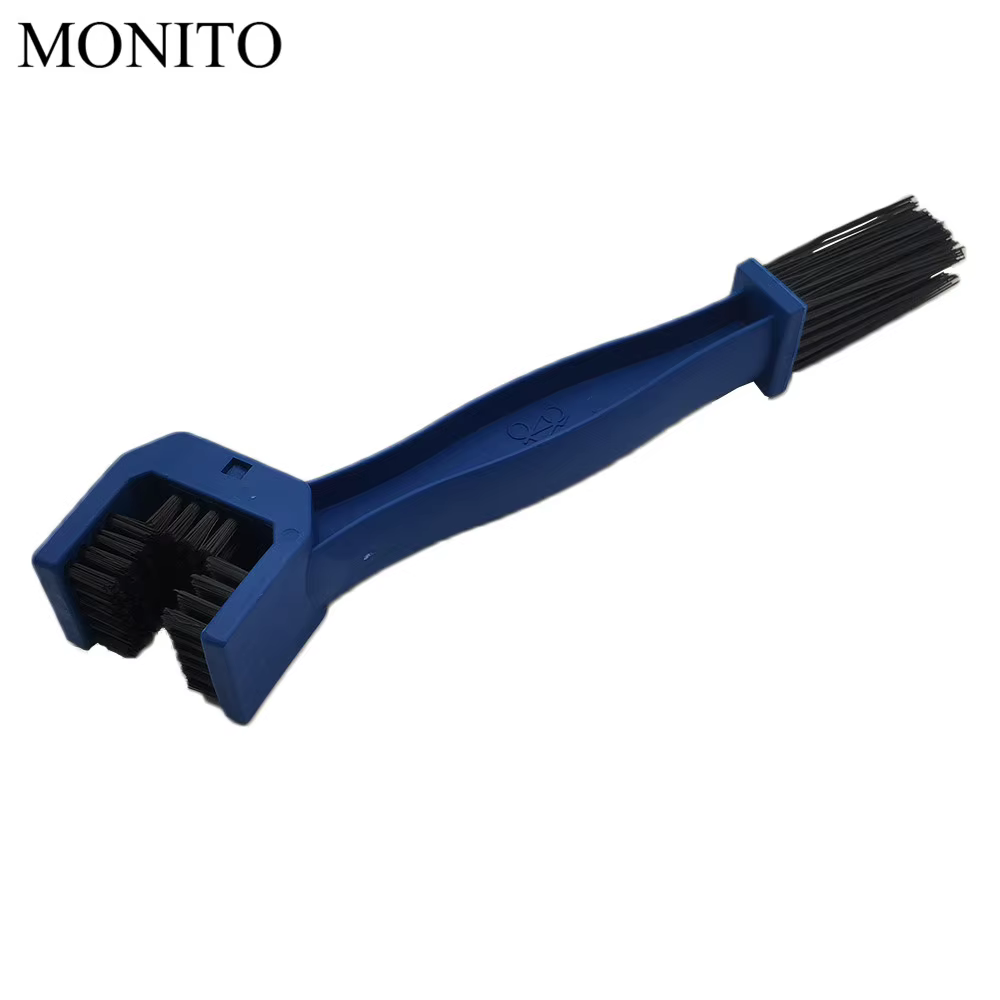 Outil de nettoyage de brosse de nettoyage d'entretien de chaîne de moto pour KAWASAKI Z900 Z650 Z800 NINJA 250 300R 300 Z250 Z300 250R bleu/rouge