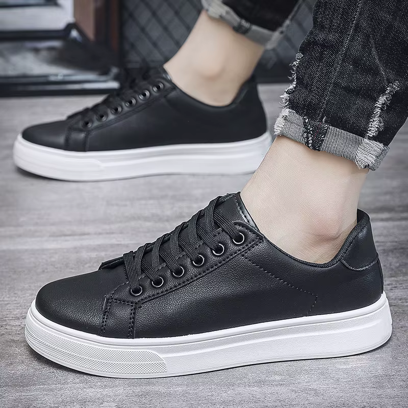 Chaussures décontractées mocassins baskets en cuir britannique