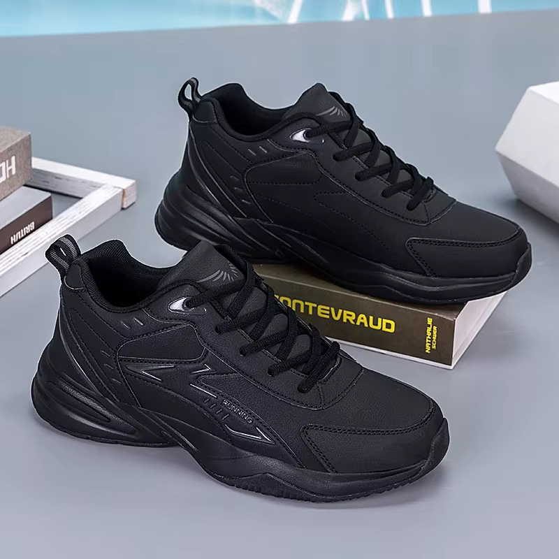 Baskets Chunky pour Hommes à Semelle Épaisse Polyvalentes Nouvelle Tendance 2026 Chaussures de Sport Décontractées Respirantes à Lacets en Maille avec Semelles Souples Améliorées