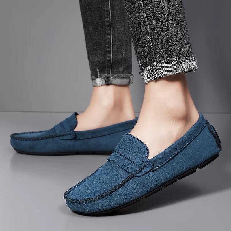 Mode daim hommes chaussures décontractées respirant en cuir
