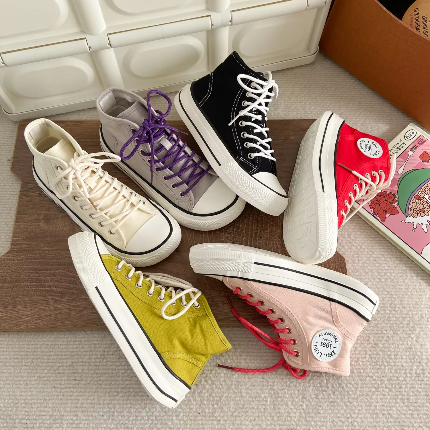 Nouvelles Chaussures Décontractées Polyvalentes en Toile pour Femme