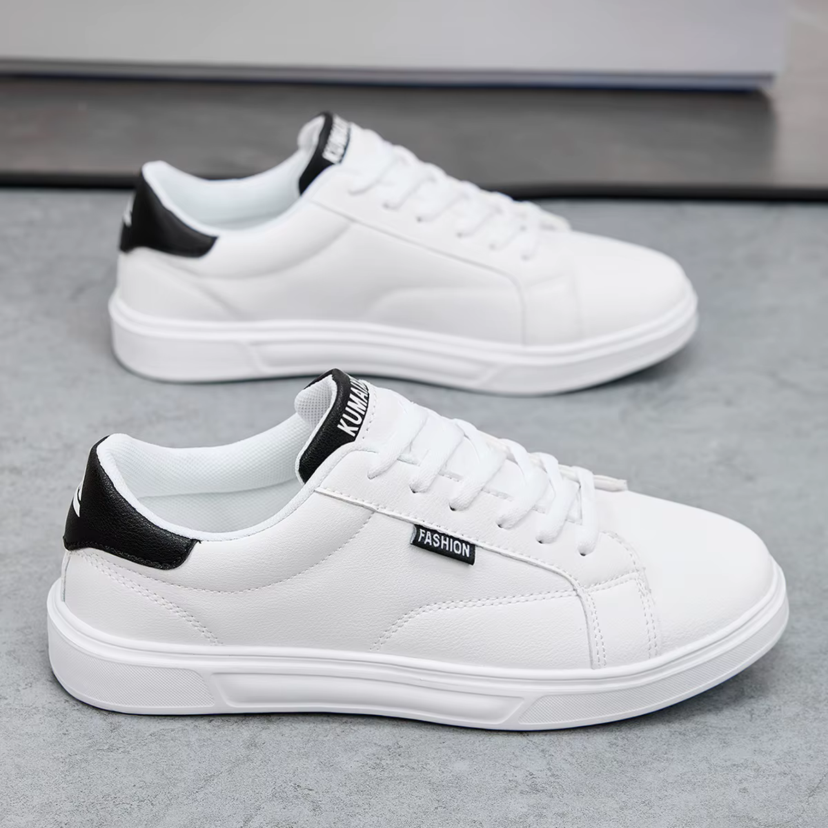 Blanc noir hommes chaussures confortables