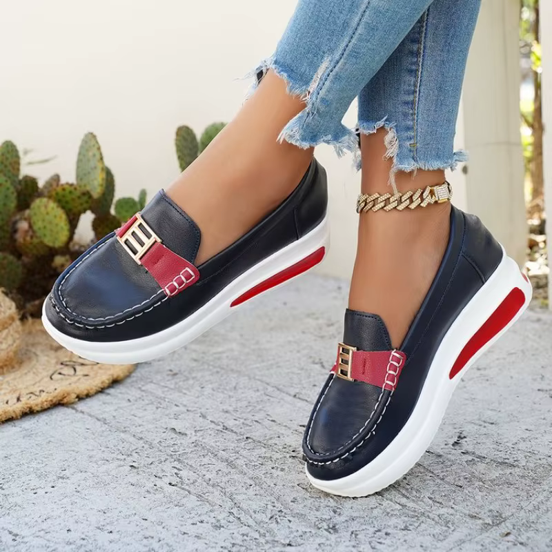 Nouvelles Chaussures Vulcanisées Femme 2026 – Baskets Décontractées à Bout Rond pour l'Extérieur