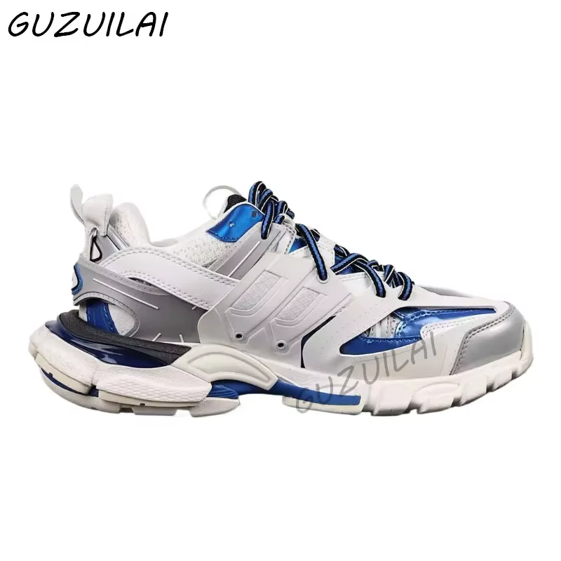 Chaussures de sport tendance colorées pour hommes et femmes. Paire de baskets de style streetwear de haute qualité.