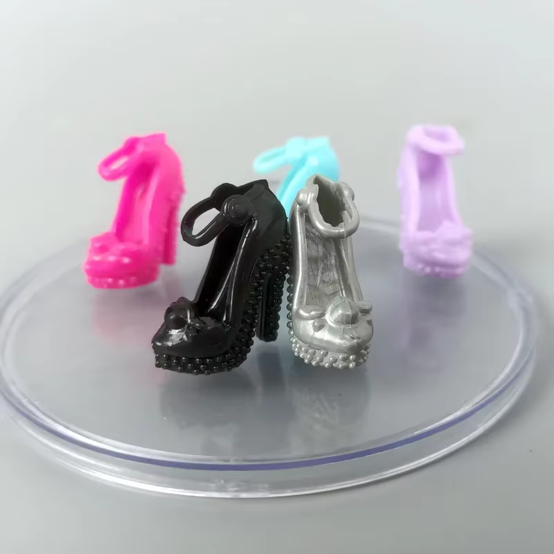 Chaussures à talons hauts de couleurs mélangées pour poupée Barbie, sandales, chaussures pour poupées BJD 1/6, accessoires pour poupées de 11.5 pouces, jouet, 5 paire/lot