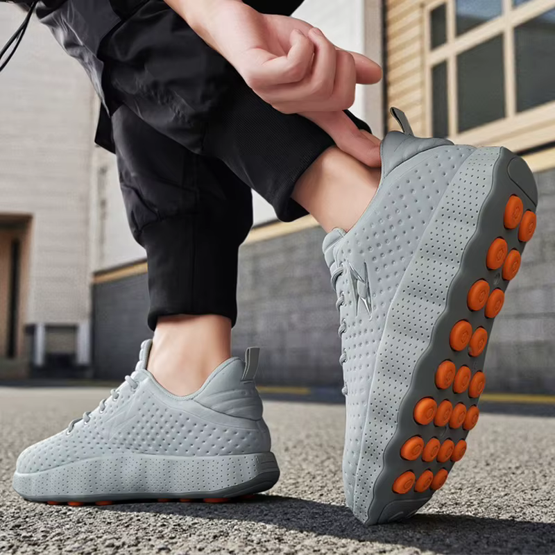 Chaussures de sport respirantes et légères pour femmes avec technologie de massage par détection du pied