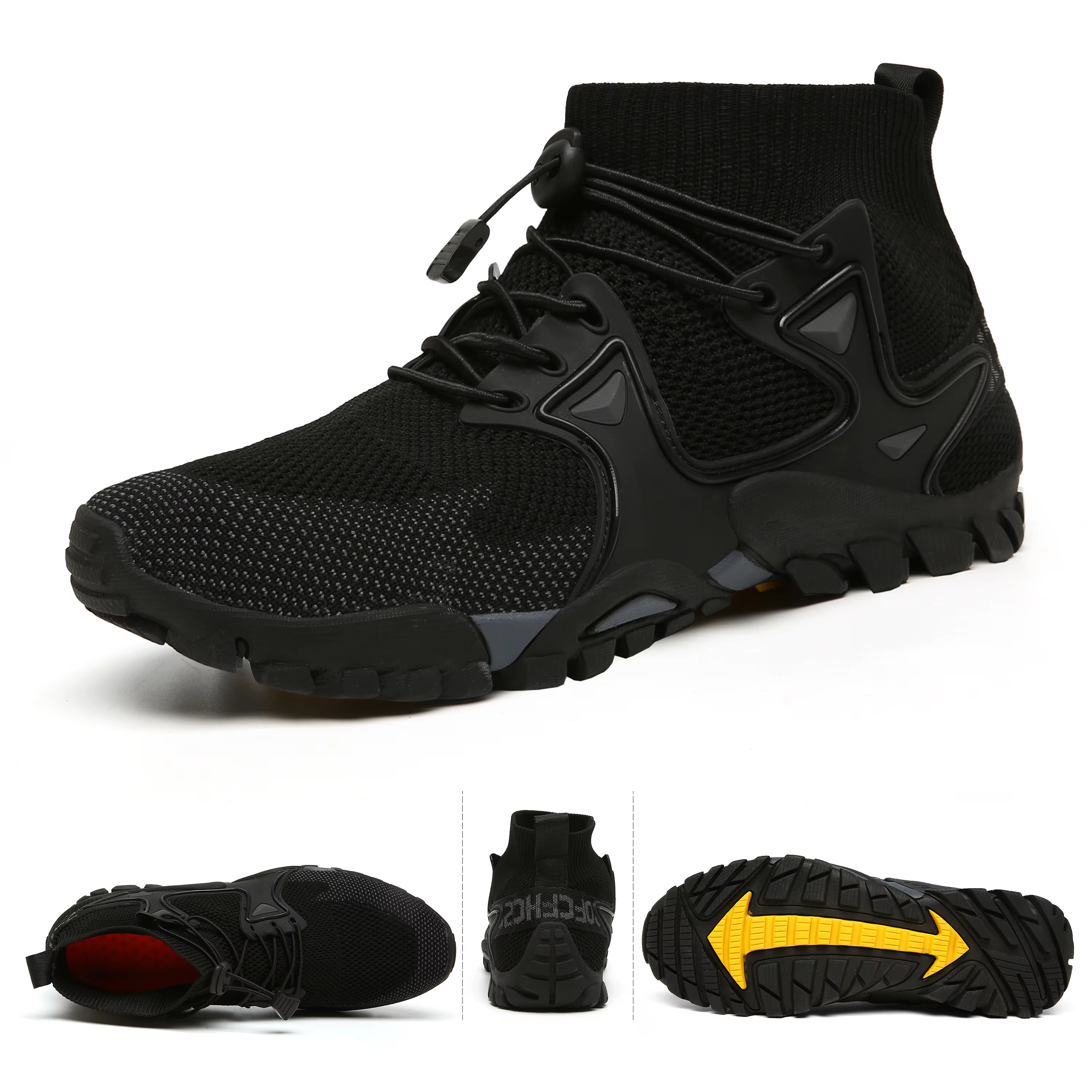Oiaano homme noir chaussures été hommes décontracté plage en plein air eau respirant Trekking mode randonnée stabilité et confort Sport