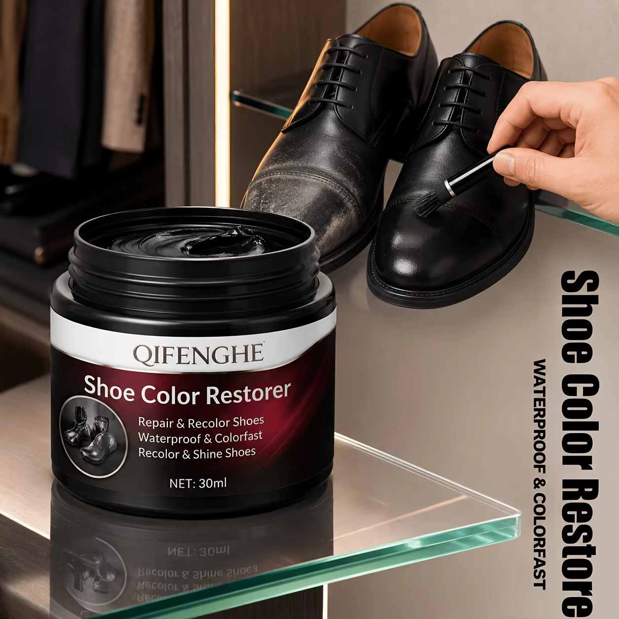 Baume de Restauration de Couleur pour Chaussures
