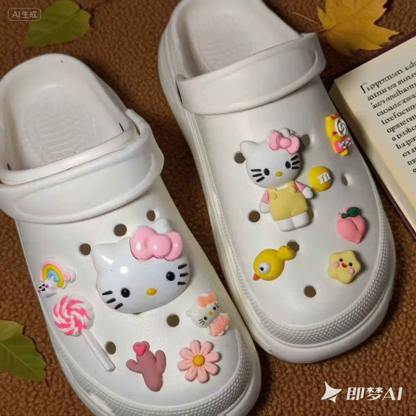 Mignon KT chat 3D accessoires boucle de chaussure