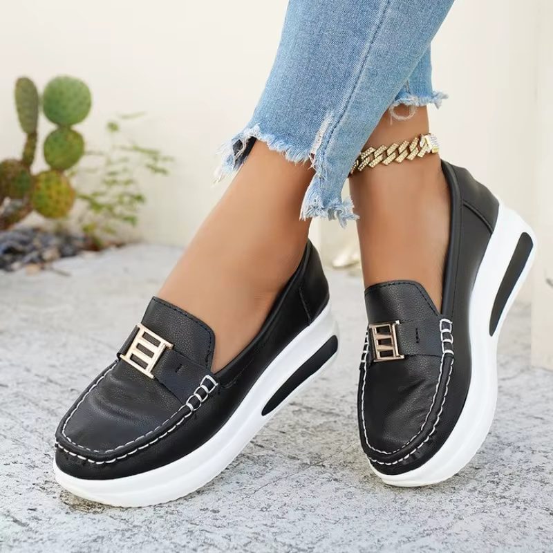 Nouvelles Chaussures Vulcanisées Femme 2026 – Baskets Décontractées à Bout Rond pour l'Extérieur