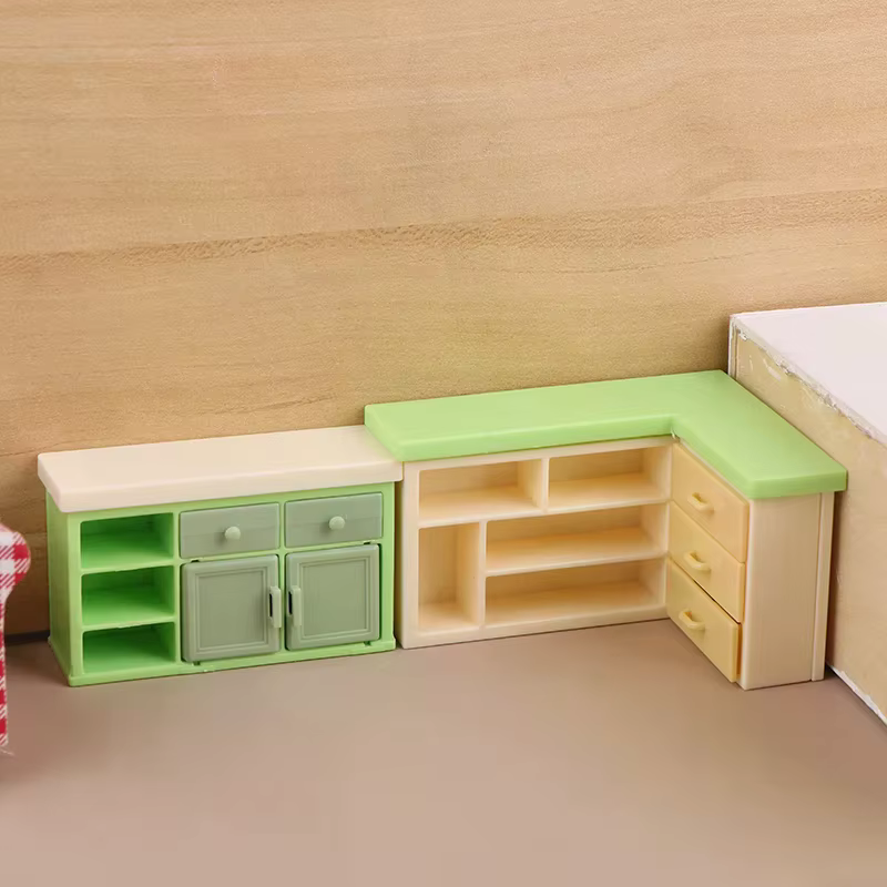 Mini armoire de rangement pour maison de poupée, modèle de comptoir, accessoire de mobilier pour magasin de proximité, décoration pour maison de poupée, 1/12