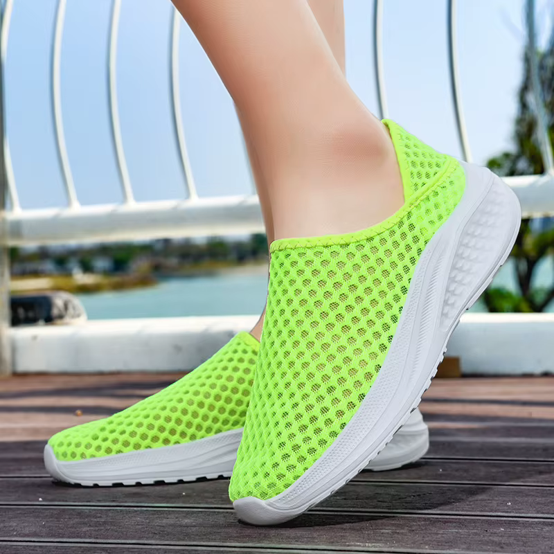 Femmes chaussures mocassins marche légère respirant été