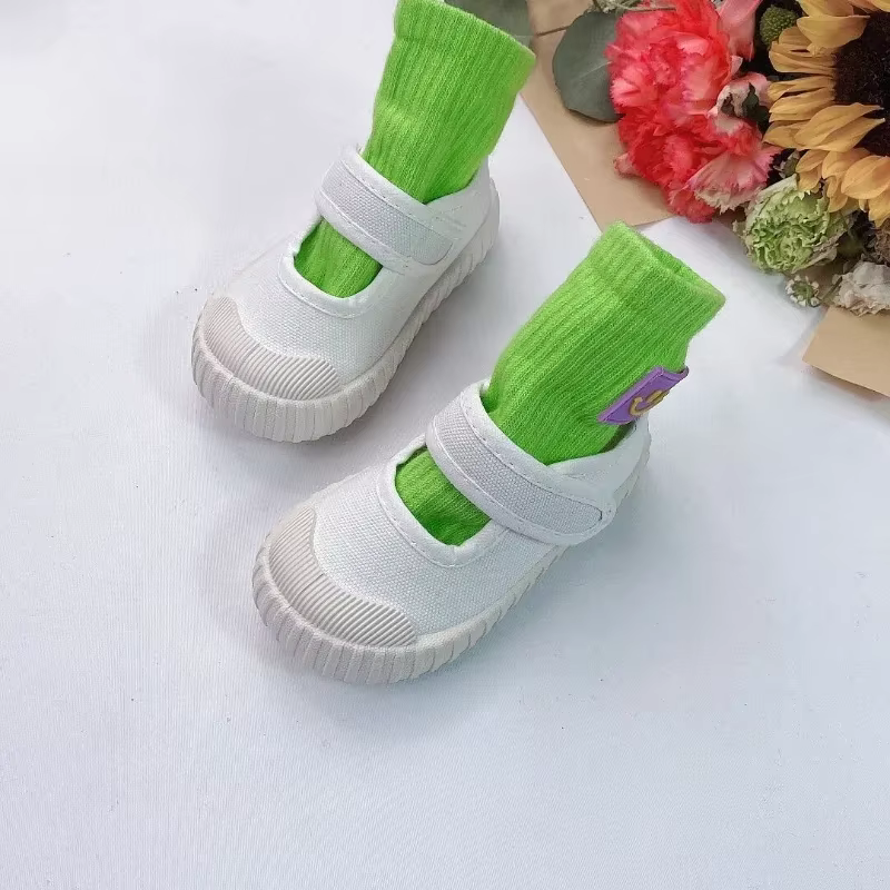 Chaussures en toile pour filles 2025 printemps nouvelles