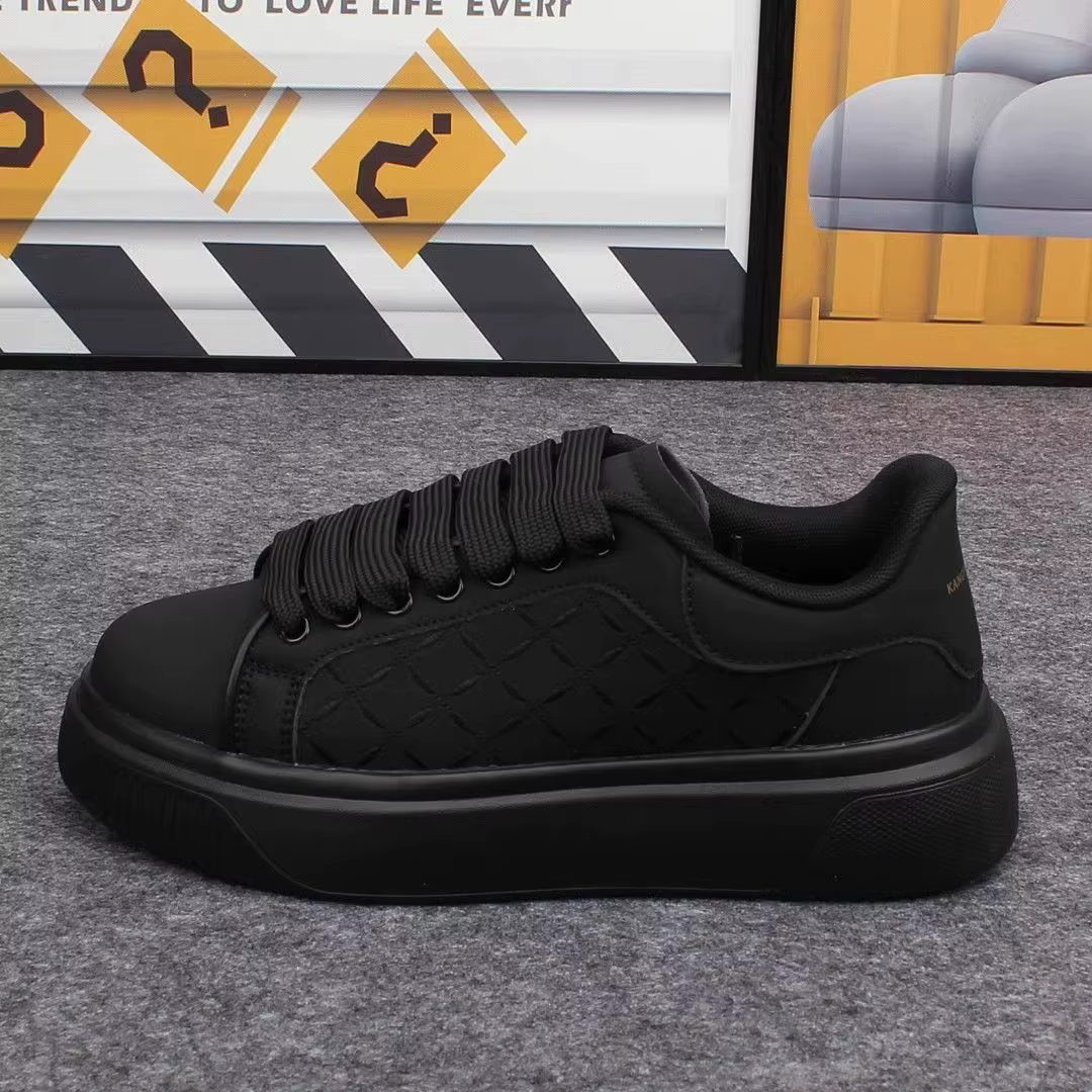 Chaussures de luxe pour hommes 2026 – Baskets en cuir à semelle épaisse