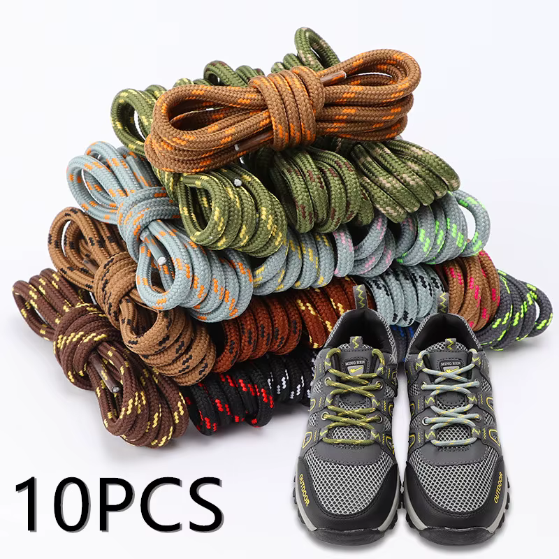 4/10 pièces lacets ronds randonnée en plein air chaussures de sport