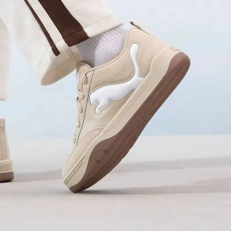 PUMA Unisex Park Lifestyle SD Putty Beige Chunky Bread Skate Shoes Chaussures