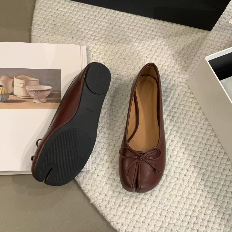 Tabi Ninja – chaussures plates en cuir confortables pour femmes