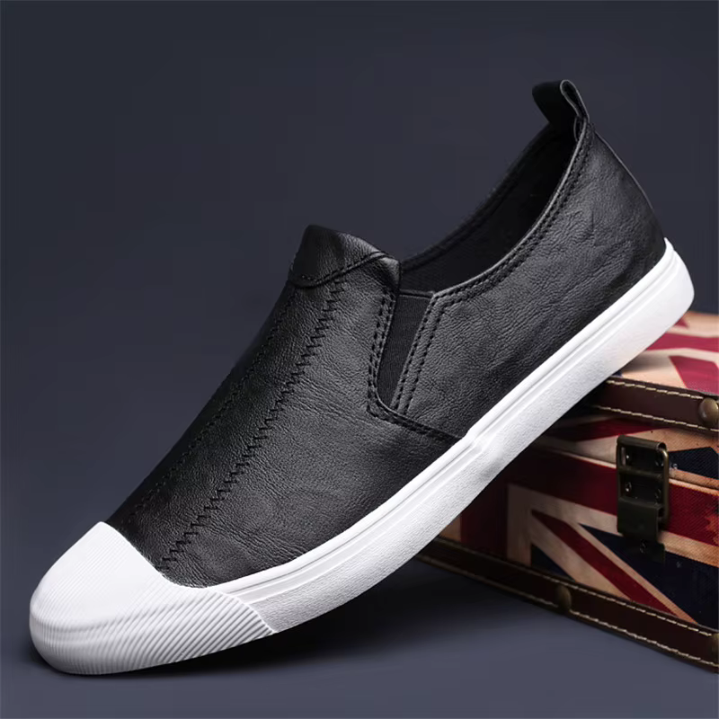 Chaussures décontractées en cuir PU pour hommes