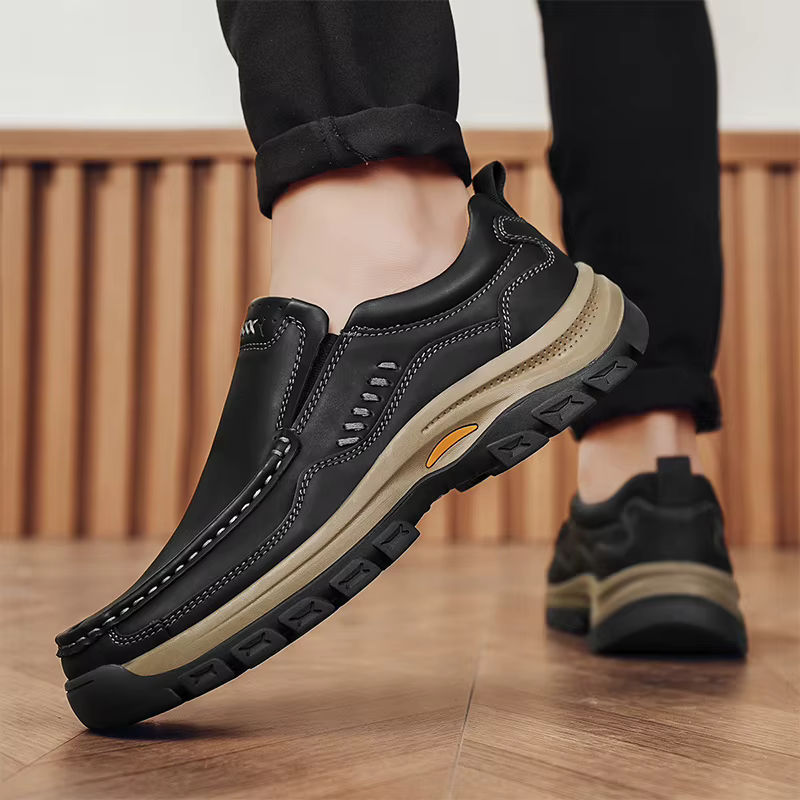 Marque hommes chaussures de haute qualité en cuir véritable