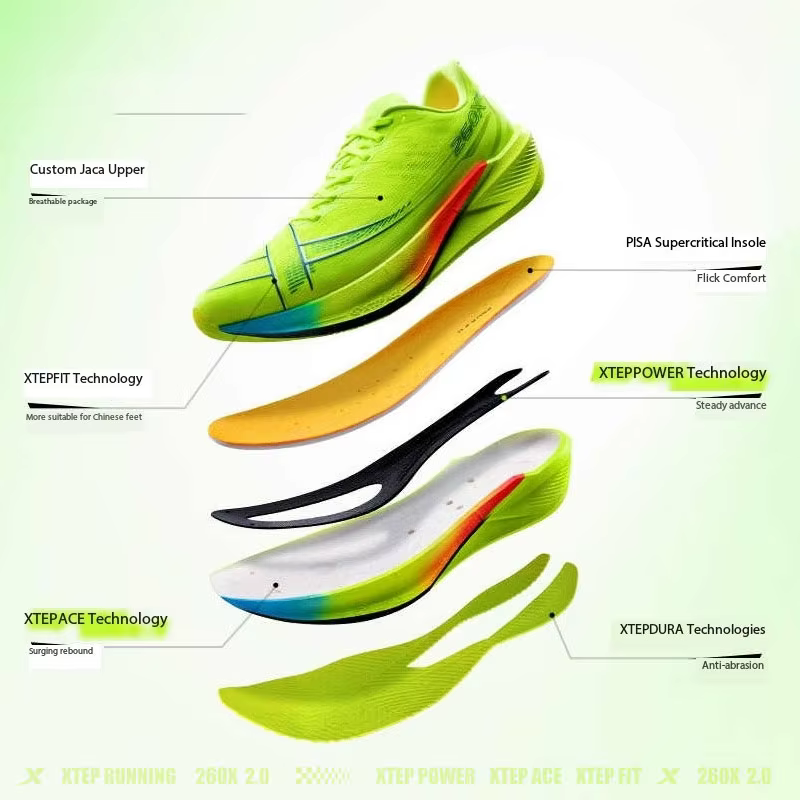 Xtep 260X 2.0 chaussures de course Marathon pour hommes