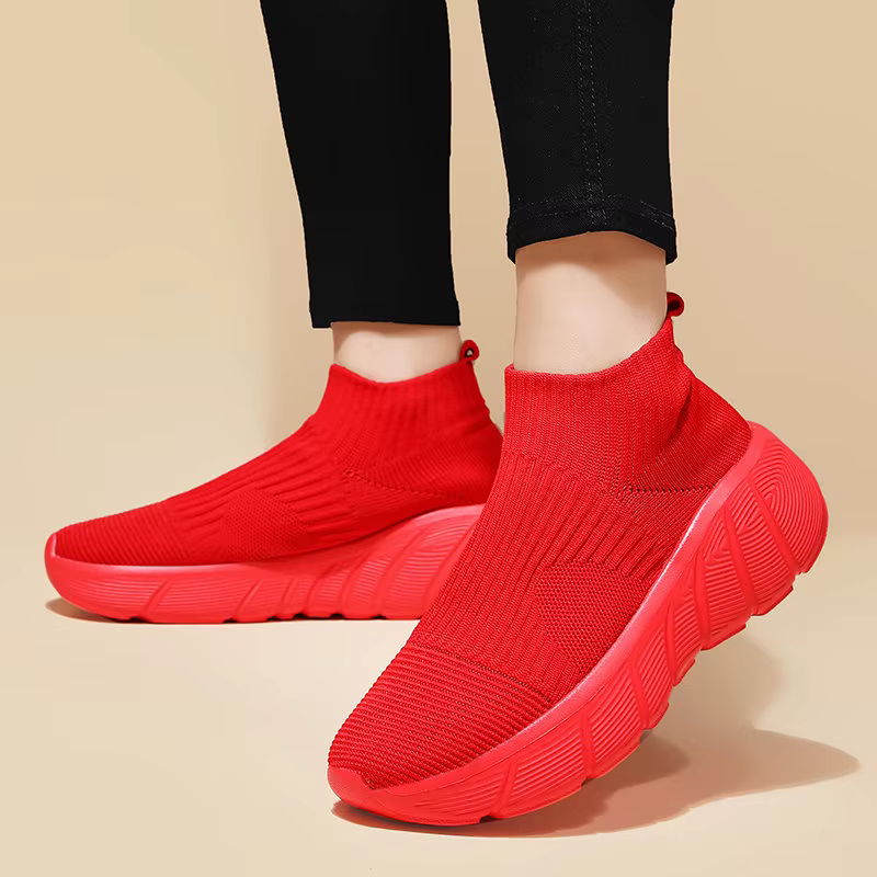 Chaussures de course à plateforme montantes pour hommes et femmes