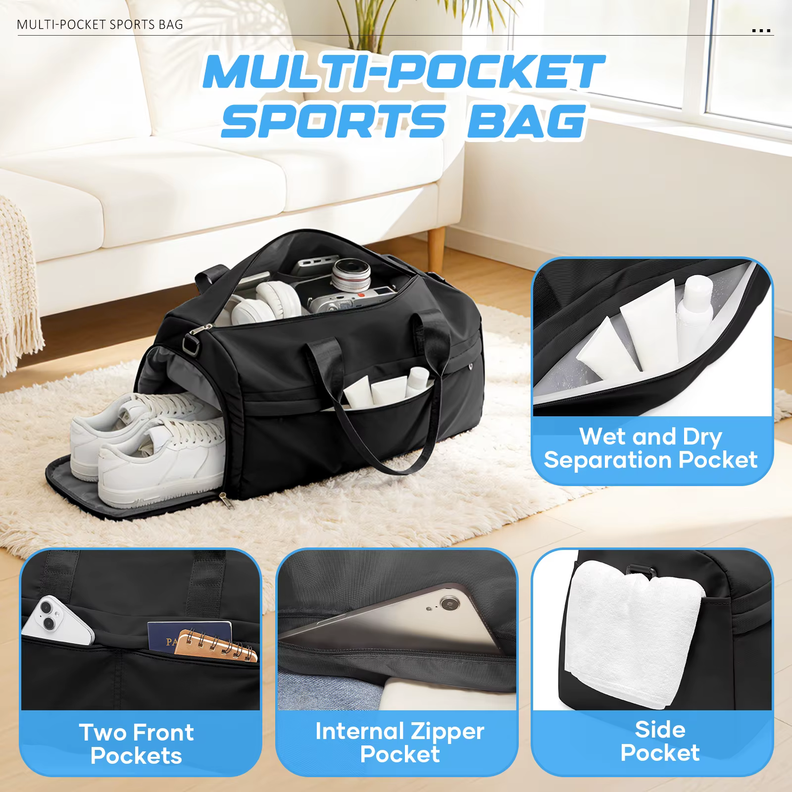 Sac de sport, sac de voyage pour hommes et femmes