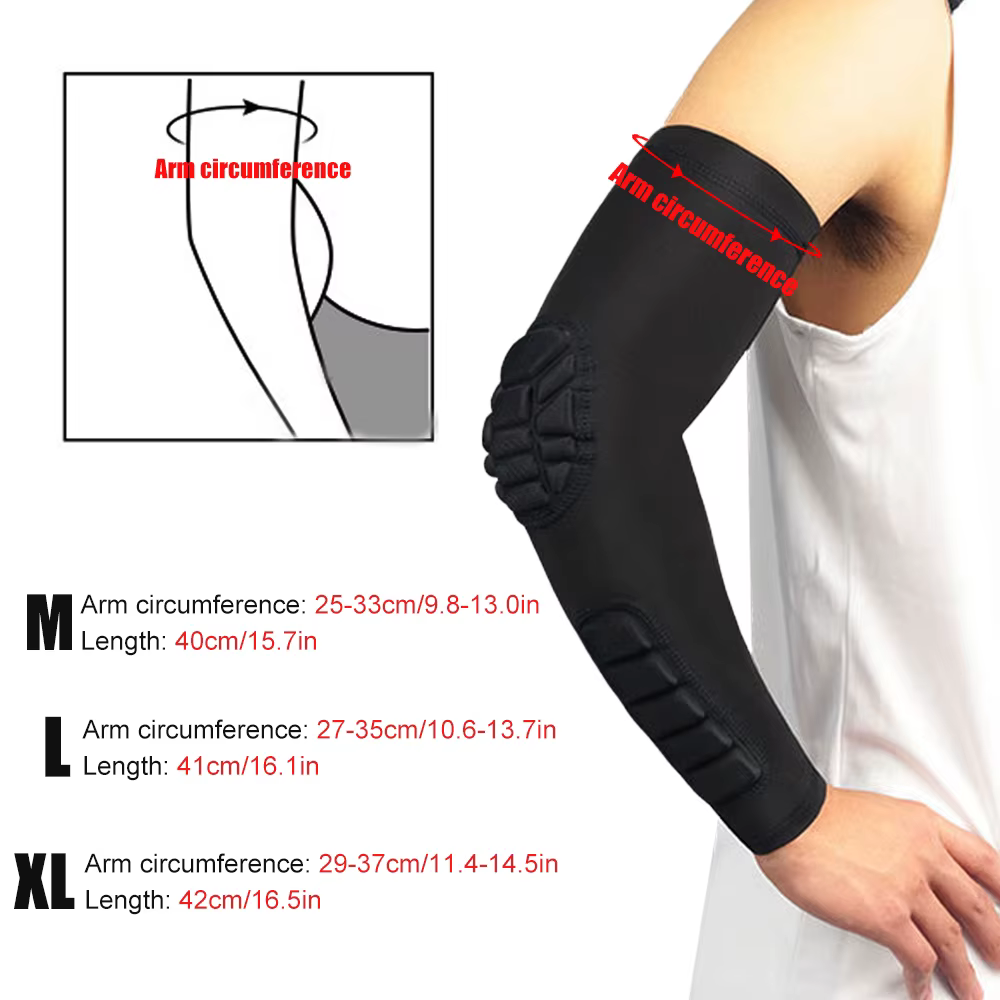 1 pièces manchons de bras, manchons de tir de basket-ball pour jeunes adultes, coussinets anti-choc pour l'avant-bras du coude pour le Football, le basket-ball, le volley-ball et le Football