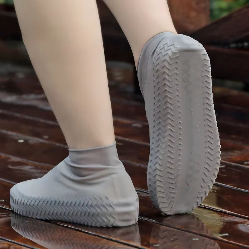 Couvre-chaussures de pluie imperméables réutilisables en Silicone
