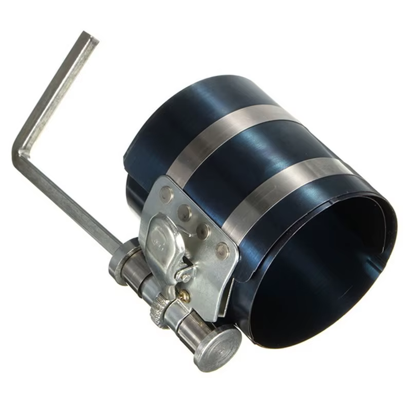 Compresseur de segment de piston de 3 pouces, 53 à 125 mm, outil d'entretien et de réparation de moteur à cliquet